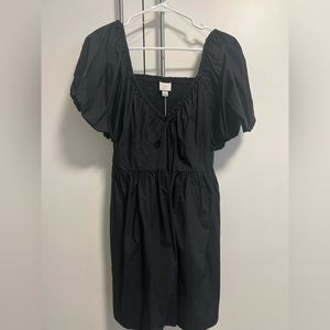 Target NWT Black Mini Sundress Puff Sleeves